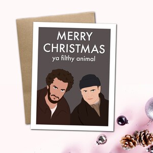 Joyeux Noël, animal sale - Carte de voeux pour les fêtes