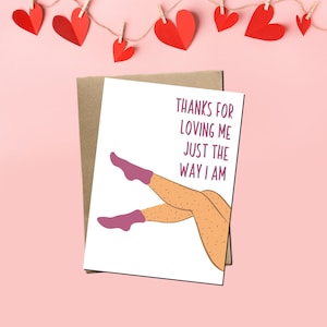 Merci de m'aimer tel que je suis - Carte de vœux