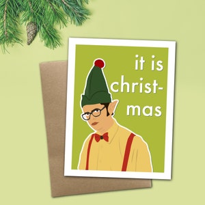 C'est Noël - Dwight Schrute Carte de vœux pour les Fêtes/Noël