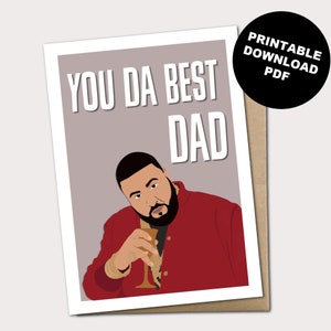 DJ Khaled inspirierte Vatertags-Gruß-Karte
