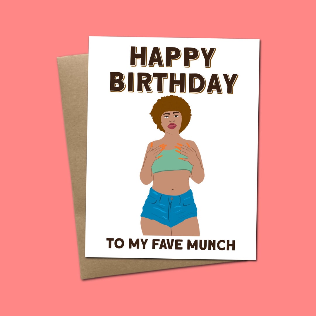 Happy Birthday to My Fave Munch Ice Spice Inspired Greeting