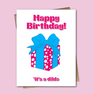 C'est un gode joyeux anniversaire - Carte d'anniversaire drôle | Humour adulte | Pour Bestie | Blague coquine