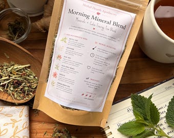 Morning Mineral Blend | Mineral-Rich Herbal Tea for Calm Energy + Daily Nourishment