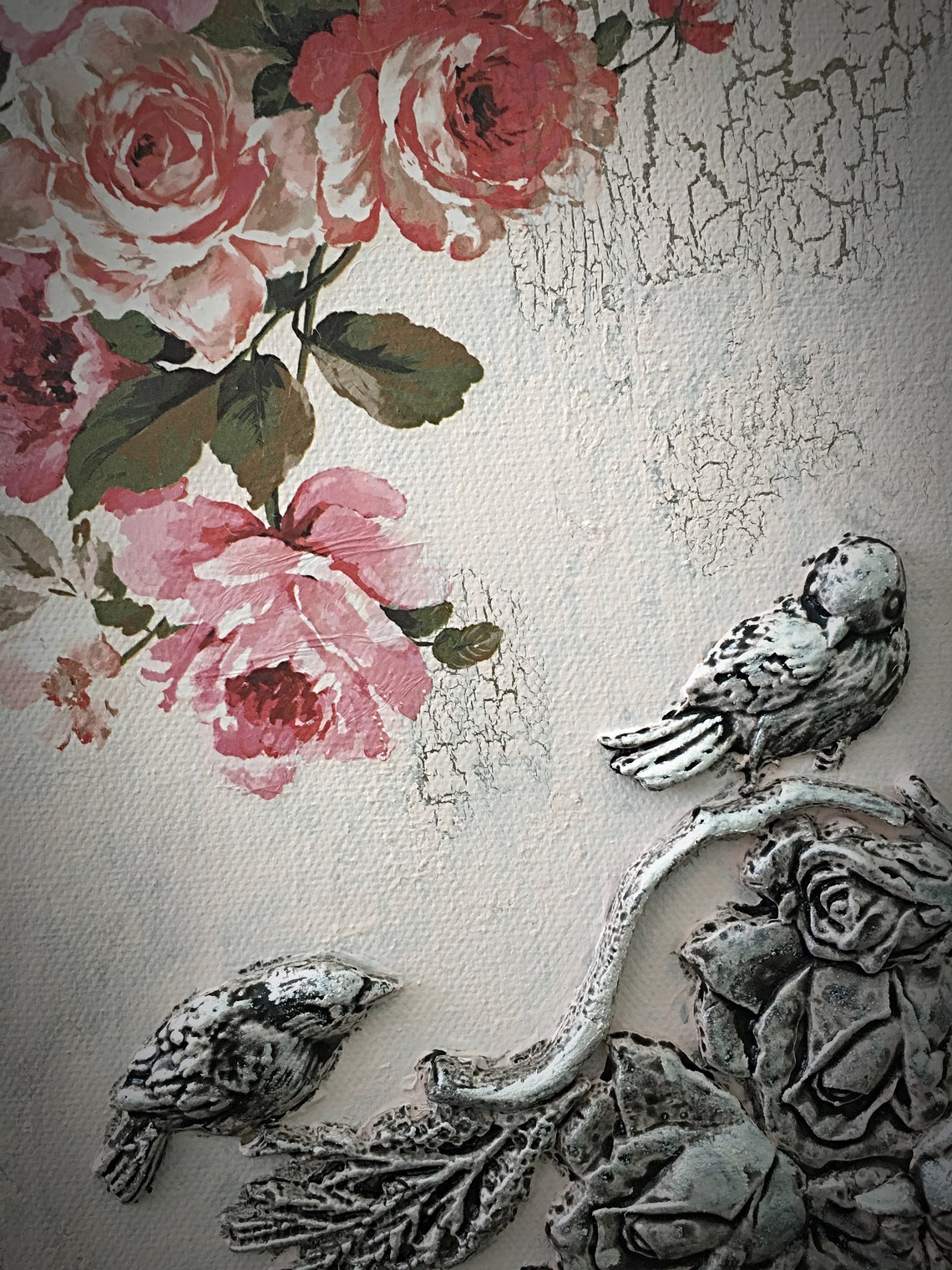 3D Wall Art Floral Wall Decor French Flowers Painting Etsy