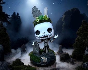 Figura pop de Jack Skellington para jardín de cristal