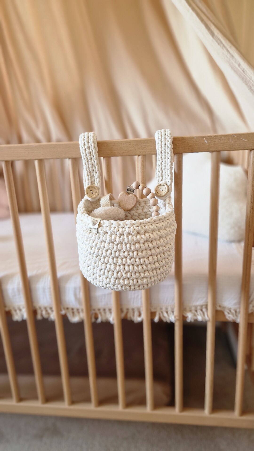 Вaskets for Baby Crib, Basket on Bed, Toddler & Newborn Baby Cots