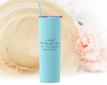 Mother of the Bride Gift | Mother of the Groom Cup | Mother of the Groom Gift | Custom Tumbler with Straw | Mother's Day Gift