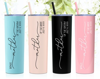 Personalized Mother of the Bride Tumbler | Mother of the Bride Gift | Mother of the Bride Stainless Steel Tumbler with Wedding Date