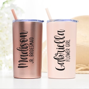 Flower Girl Tumbler | Gift for Flower Girl | Tumbler with Name | Flower Girl Proposal