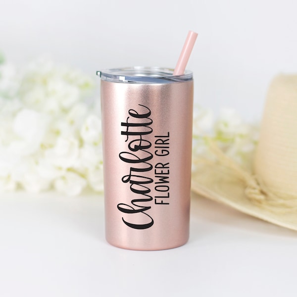 Flower Girl Tumbler | Flower Girl Gift | Wedding Party Gifts | Will You Be My Flower Girl