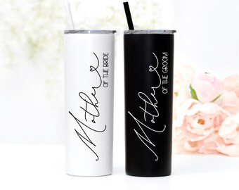 Mother of the Groom Tumbler | Mother of the Bride Gift | Gift for Mom from Daughter | Tumbler with Straw