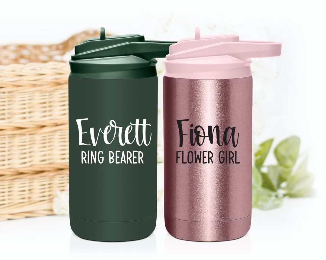 Direct Print Ring Bearer or Flower Girl Water Bottle Flower Girl