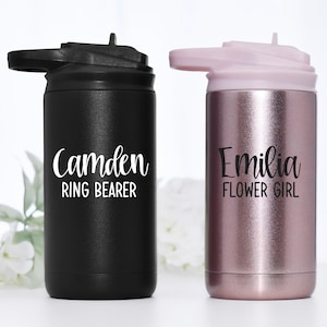 Flower Girl Gift or Ring Bearer Gift | Flower Girl Tumbler | Flower Girl Proposal | Custom Water Bottle