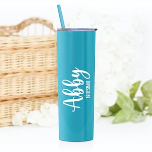 Mother of the Bride Tumbler Mother of the Groom Gift Bridesmaid Tumbler Matron of Honor Gift Maid of Honor Cup Custom Tumbler Matte Caribbean Cool