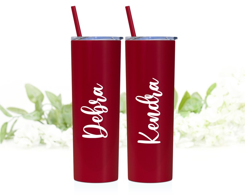 Mother of the Bride Tumbler Mother of the Groom Gift Bridesmaid Tumbler Matron of Honor Gift Maid of Honor Cup Custom Tumbler image 7