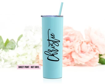 Personalized Tumbler | Bridesmaid Proposal Gift |  Custom Gift for Her | 20 Ounce Stainless Steel Tumbler