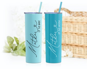 Mother of the Bride Tumbler | Mother of the Bride Gift or Sister of the Groom Gift | Tumbler with Straw | Stepmom Gift | Gift for Aunt