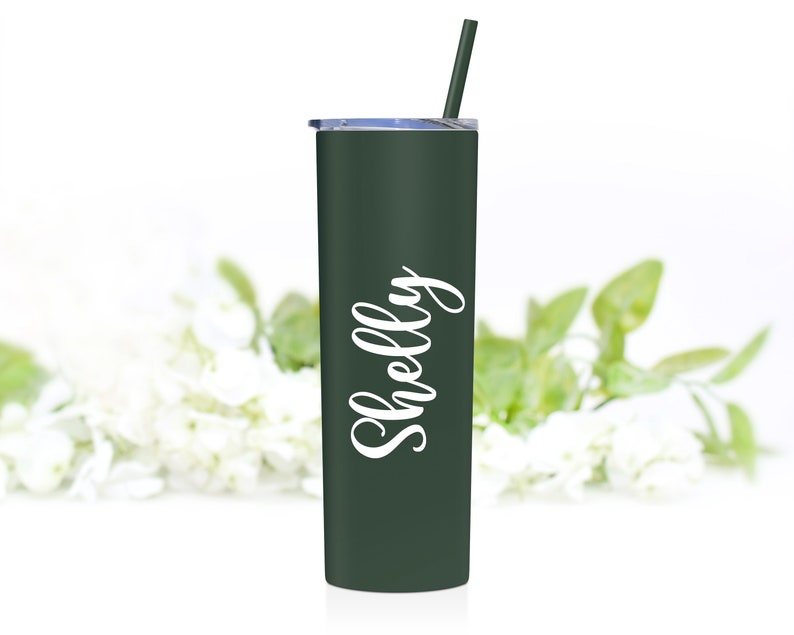 Mother of the Bride Tumbler Mother of the Groom Gift Bridesmaid Tumbler Matron of Honor Gift Maid of Honor Cup Custom Tumbler Matte Pine Needle
