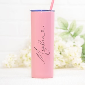 Maid of honor tumbler, matron of honor gift, mother of the bride tumbler, bridesmaid cup with name, gifts for bridesmaids, 20 ounce stainless steel tumbler with lid and straw, personalized with direct UV Print