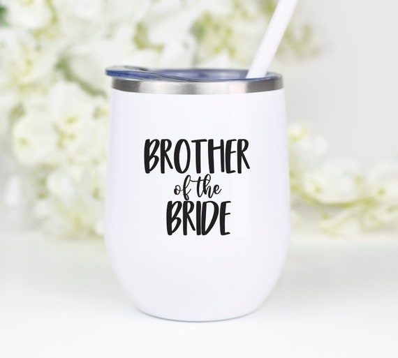 Brother of Bride/Groom Wine Tumbler, Wedding Gift