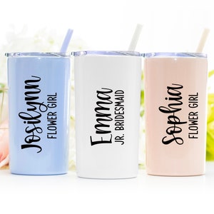 Junior Bridesmaid Cup or Flower Girl Tumbler with name | Gift for Junior Bridesmaid | Junior Bridesmaid or Flower Girl Proposal