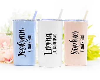 Junior Bridesmaid Cup or Flower Girl Tumbler with name | Gift for Junior Bridesmaid | Junior Bridesmaid or Flower Girl Proposal