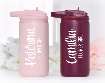 Flower Girl or Ring Bearer Water Bottle | Ring Bearer or Flower Girl Tumbler with name | Flower Girl Proposal or Ring Bearer Proposal