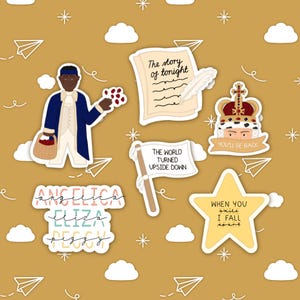 Hamilton Musical Inspired Vinyl Sticker Set
