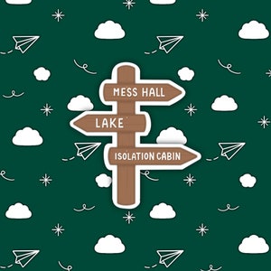 Parent Trap Movie Inspired Camp Ground Sign Vinyl Sticker