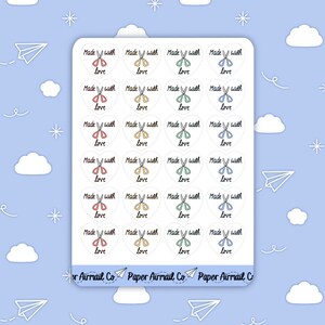 Made With Love Packaging Stickers