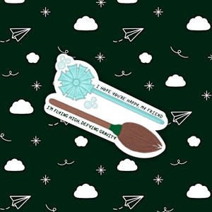 Wicked Musical Defying Gravity Inspired Vinyl Sticker