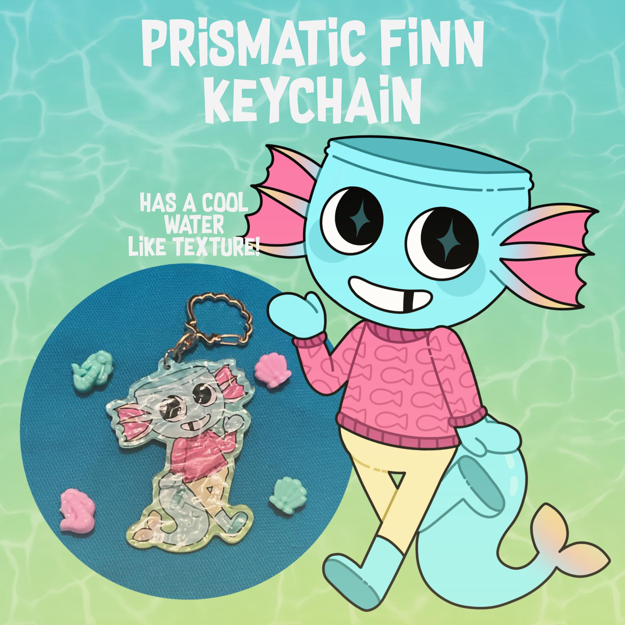 Prismatic Finn Keychain (dandy's World) - Etsy