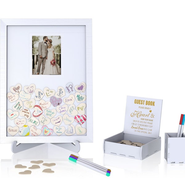 Heart Guest Book Drop Box Etsy