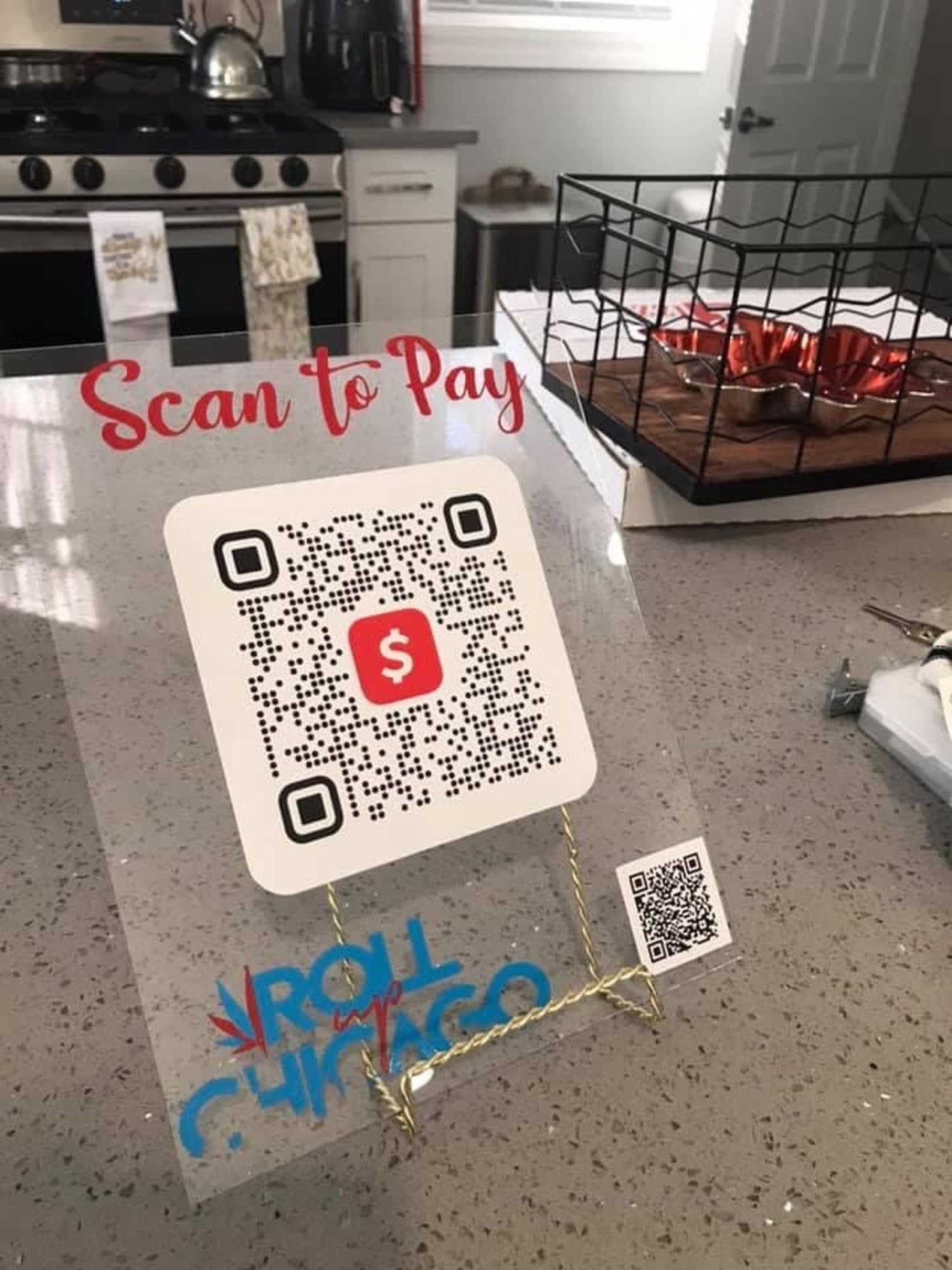 Acrylic QR Code Scanner /cash App Code Plaque | Etsy