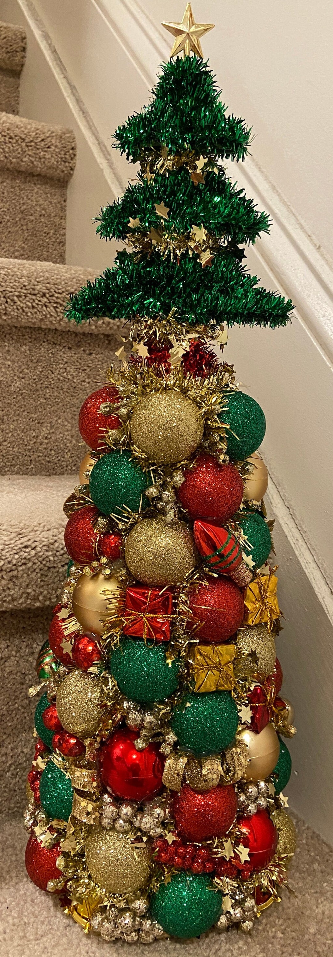 Tabletop Ornament Tree Tree Topper Tree Mini Ornament Tree Etsy