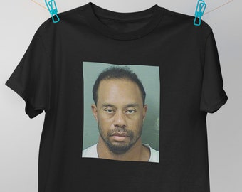 tiger woods mugshot shirt barstool