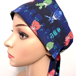 Unisex Button Cap Cartoon Characters Design for Healthcare Workers