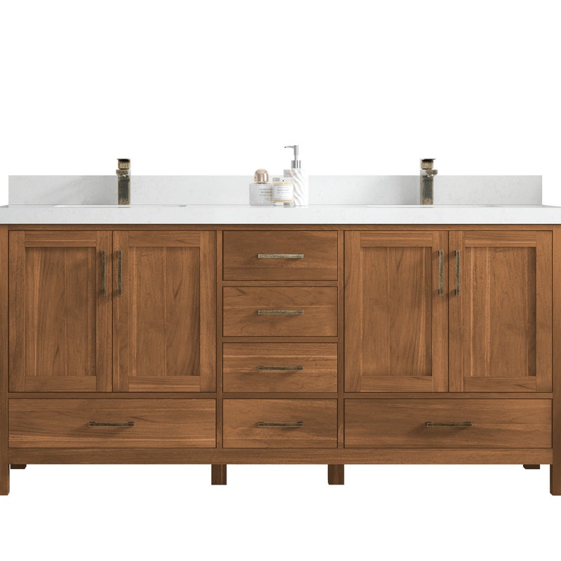 Solid Wood Double Vanity - Etsy