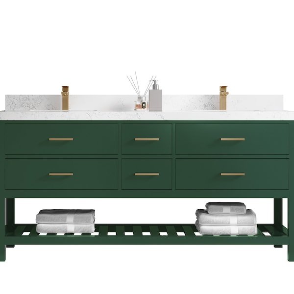 Reeded Wood Bathroom Vanity Double Sink Etsy