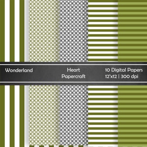 Alice Wonderland Digital Paper 300dpi, Digital Paper, Chevron, Polka, Geometric, Collection 03