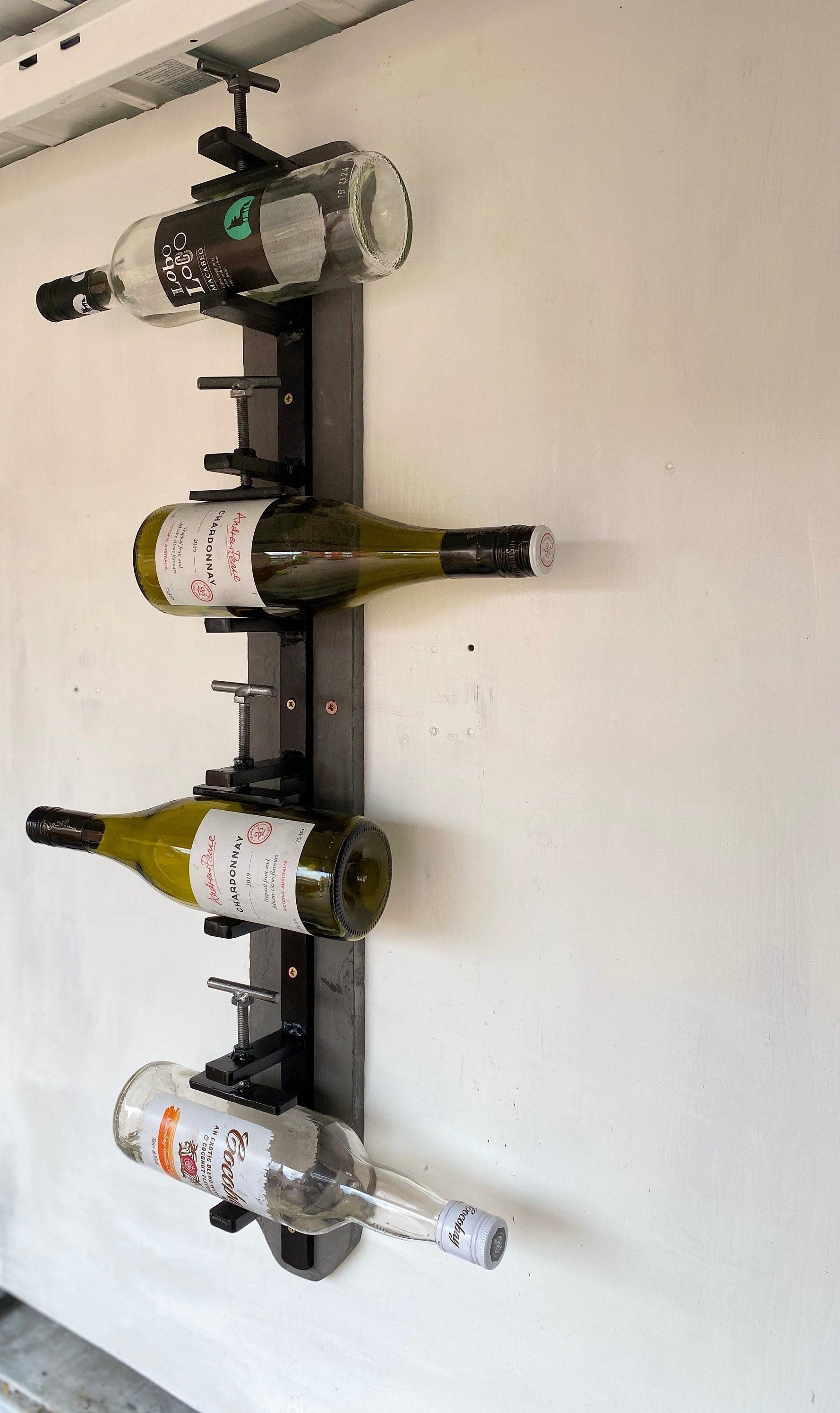 Bespoke Industrial Clamp Wine Rack Etsy