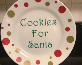 Cookies For Santa Plate