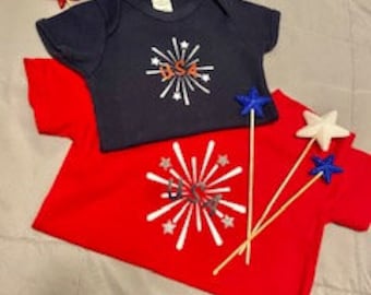 Fourth of July USA Fireworks shirt
