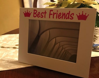 Best Friends Picture Frame (with crown detail)