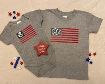 Monogram American Flag shirt