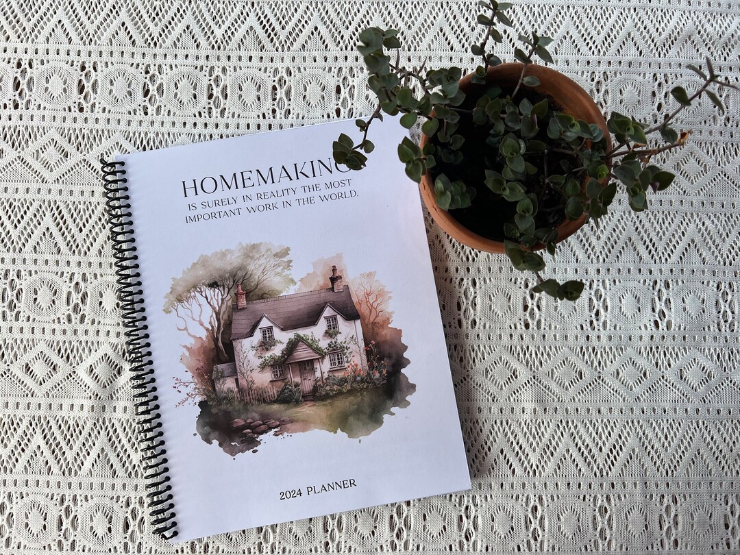 Country Cottages 2024 Planner 2024 Calendar Daily Planner Etsy