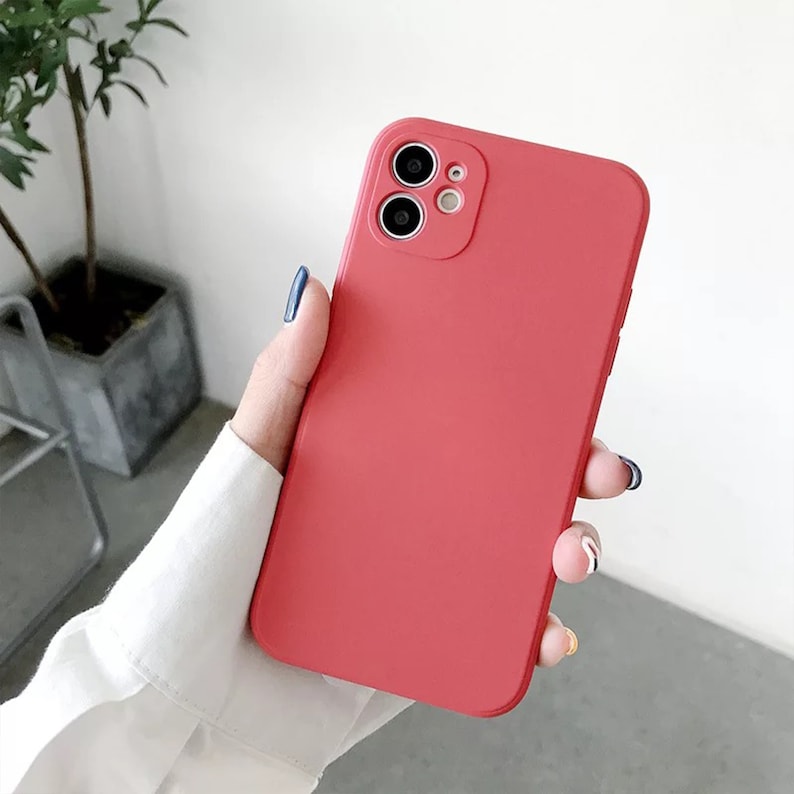 Silicone Matte Rubber iPhone Case iPhone 12 12 Pro Max Etsy