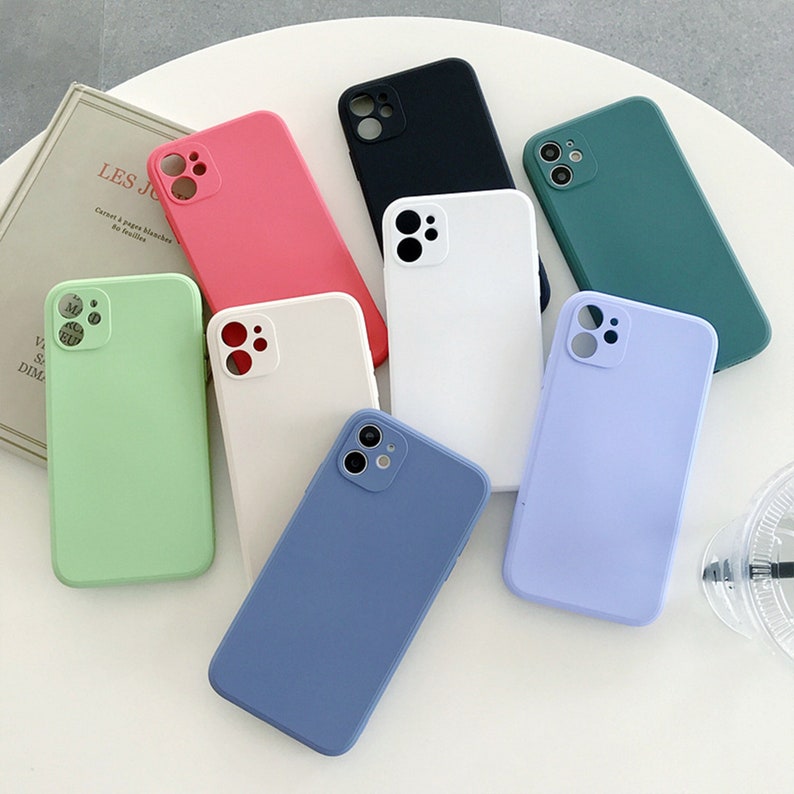 Silicone Matte Rubber iPhone Case iPhone 12 12 Pro Max Etsy