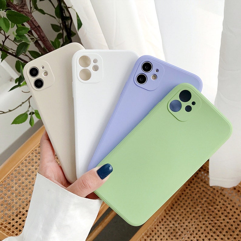 Silicone Matte Rubber iPhone Case iPhone 12 12 Pro Max Etsy