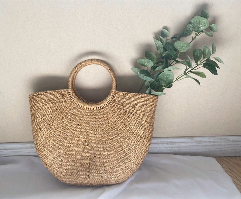 Handcraft Puerto Rico Straw Basket Beach Bag Gift For Her | Etsy